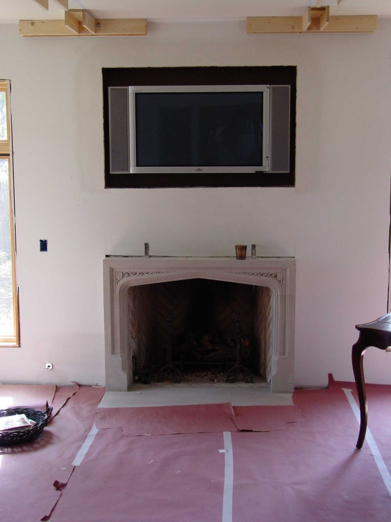 Mankin Fireplace Indiana Limestone 4' x 42" x 4"
