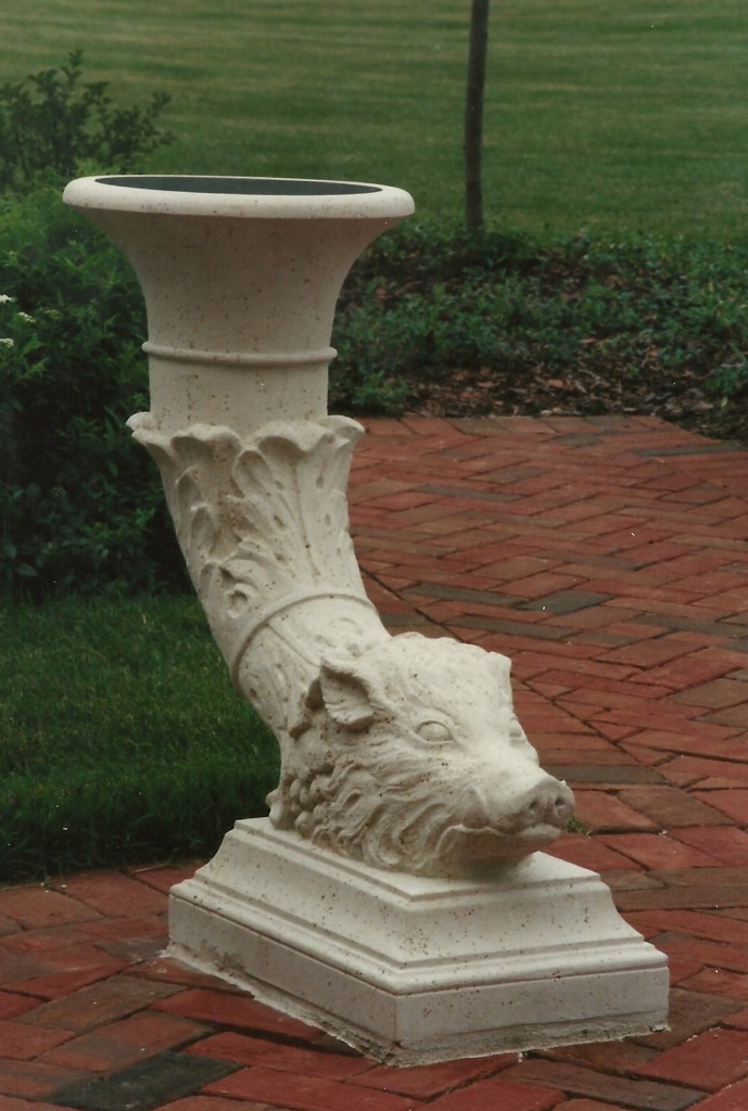 Kansas Limestone, GraniteHeads carved by Matthew Palmer in association with Old World Stone Carving.