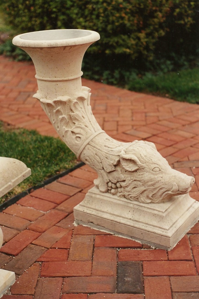 Kansas Limestone, GraniteHeads carved by Matthew Palmer in association with Old World Stone Carving.