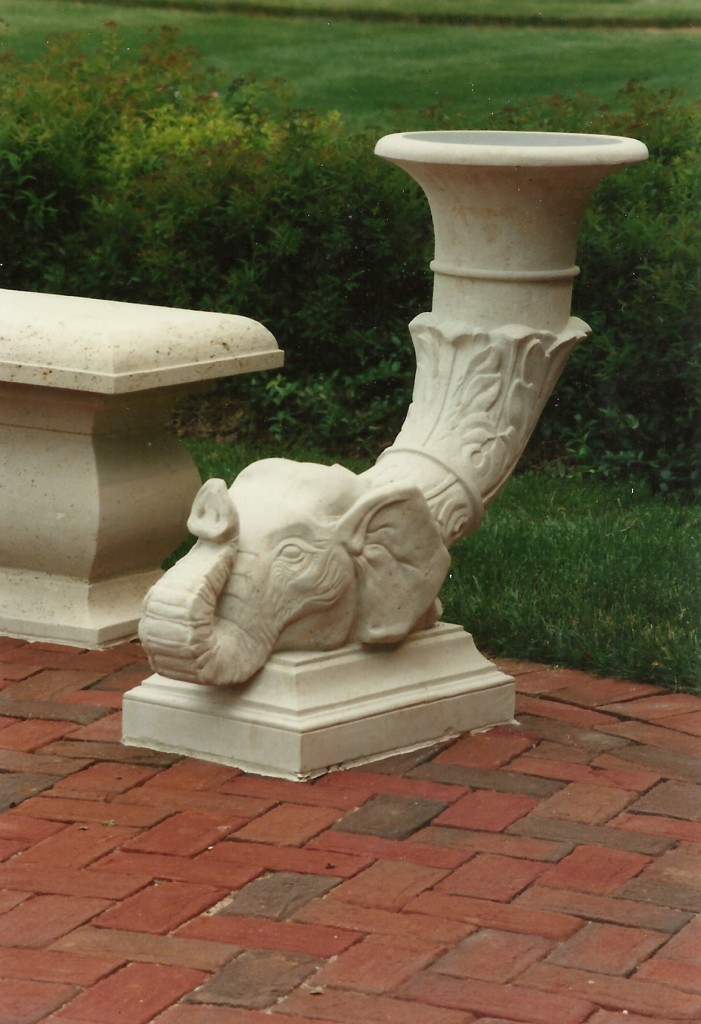 Kansas Limestone, GraniteHeads carved by Matthew Palmer in association with Old World Stone Carving.