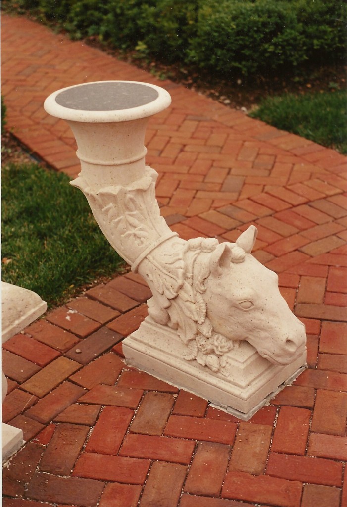 Kansas Limestone, GraniteHeads carved by Matthew Palmer in association with Old World Stone Carving.