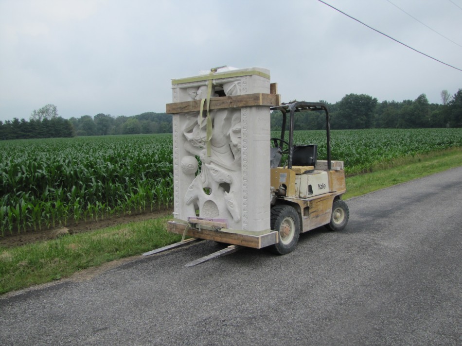 Mythical Creatures Indiana Limestone 8'-0" x 5'-10" x 12"