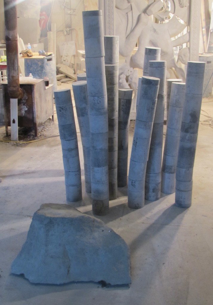 The Jurors Cast Concrete 6' x 12' x 8' Dimensions Variable