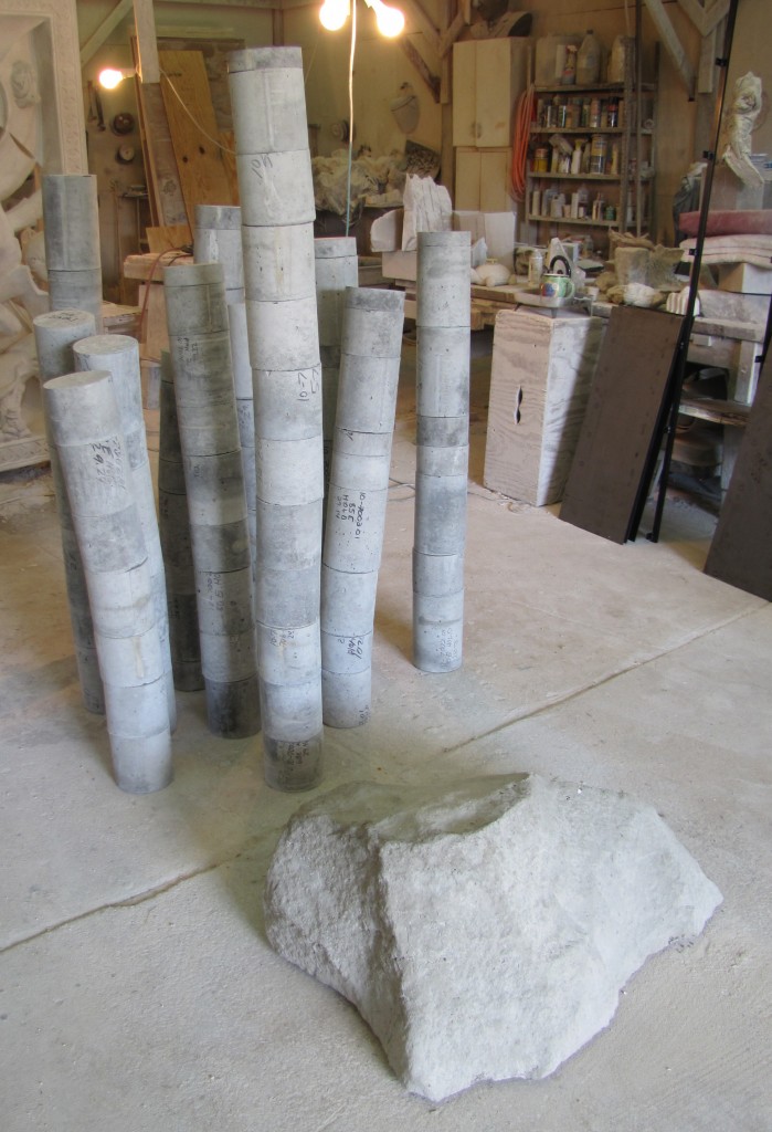 The Jurors Cast Concrete 6' x 12' x 8' Dimensions Variable