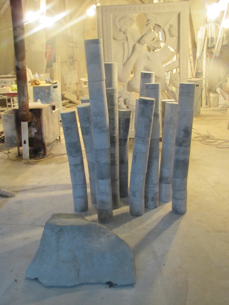 The Jurors Cast Concrete 6' x 12' x 8' Dimensions Variable