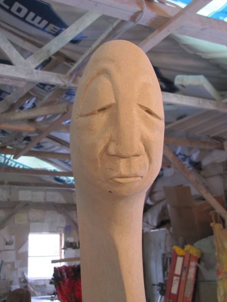 stone face sculpture