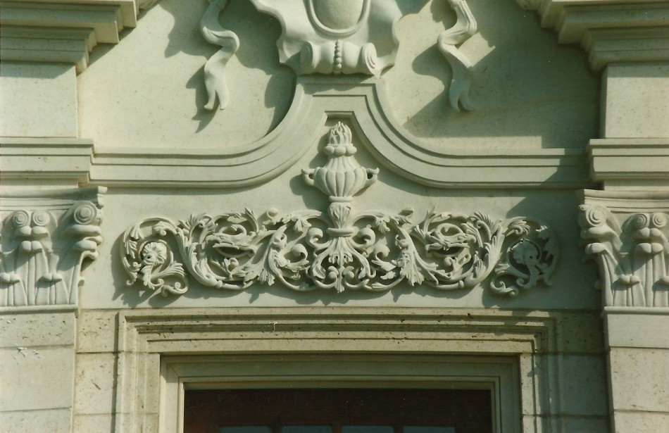 Weiss Entry Kansas Limestone Based on a design by Sir Edwin Lutyens 14" x 9'