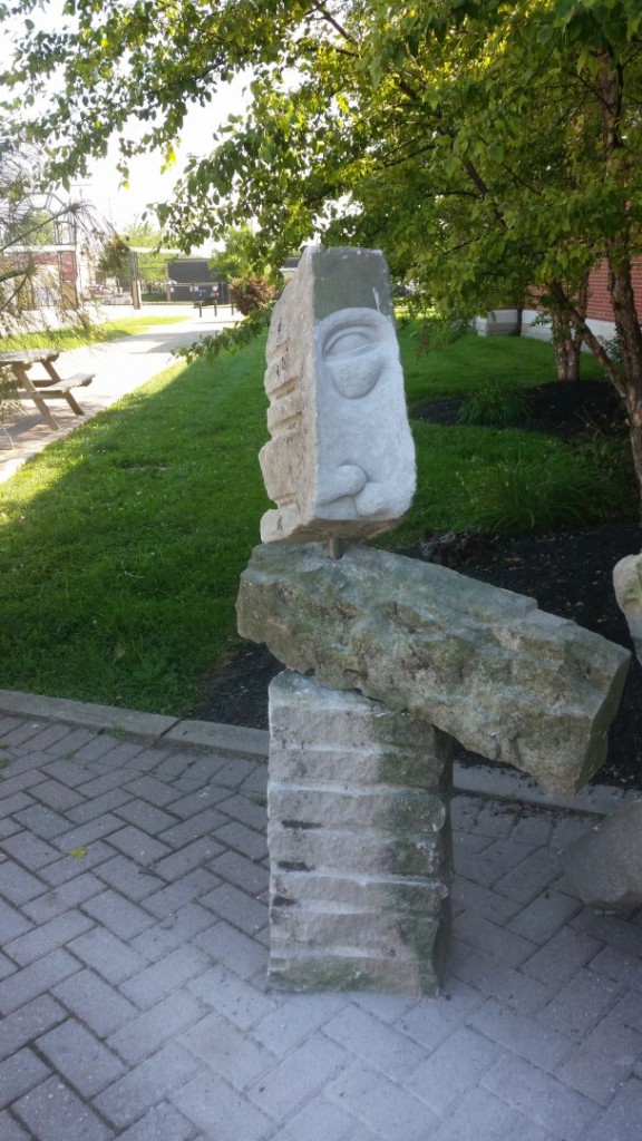 I had fun carving a few of the stones in place as I built the piece.